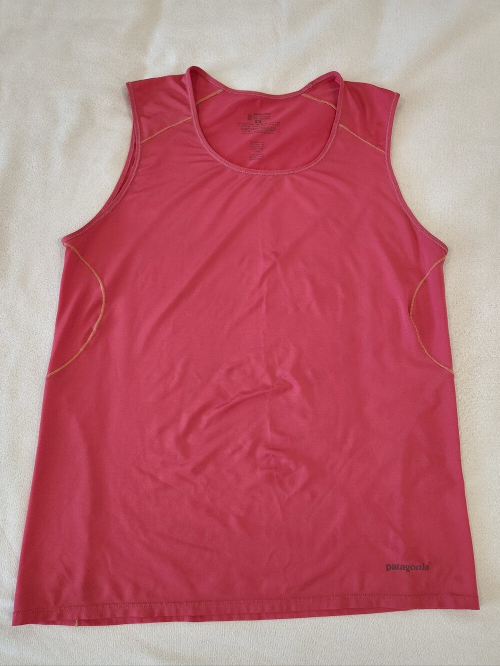 Patagonia Performance Tank Top Size Medium Sleeveless Pink